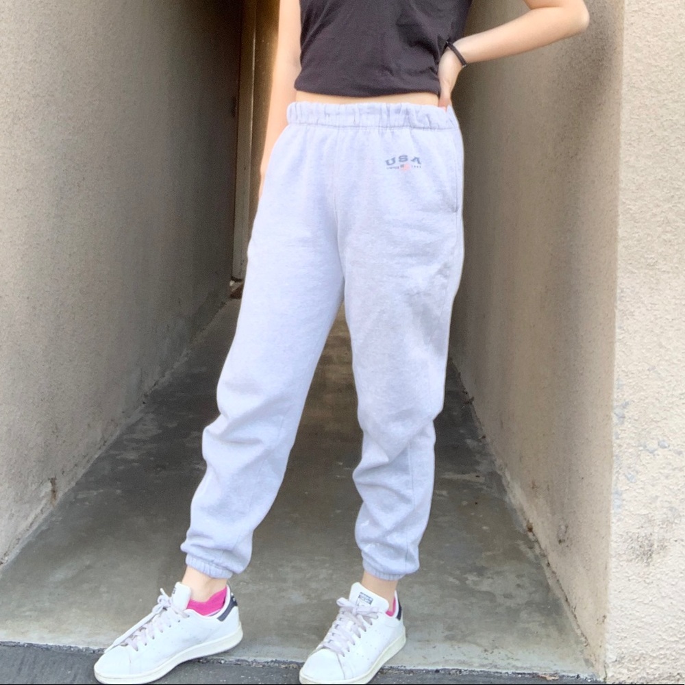 USA The Limited 1883 Cuffed Gray Joggers Size S